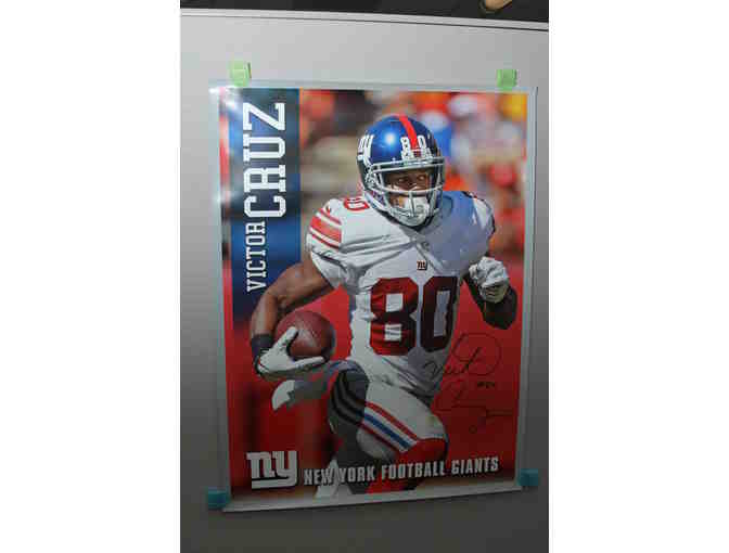NY Giants Lithograph of Victor Cruz