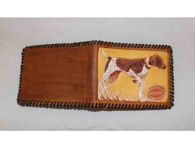 Leather German Shorthaired Pointer Wallet