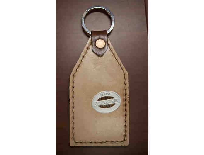 Morris and Buddy Hand Tooled Leather Key Ring