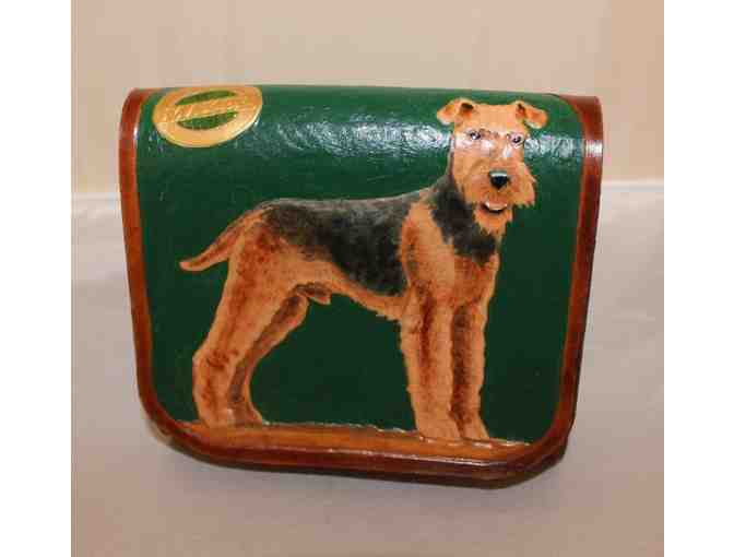 Leather Airedale Terrier Belt Pouch