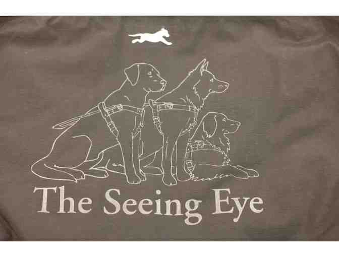 Black K-Rosco Dog Walking Jacket Screened with Seeing Eye Dogs in Large