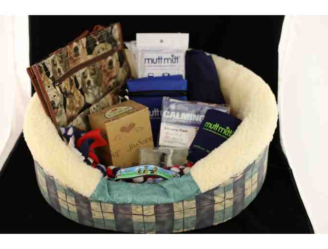 Plaid Dog Bed Gift Set