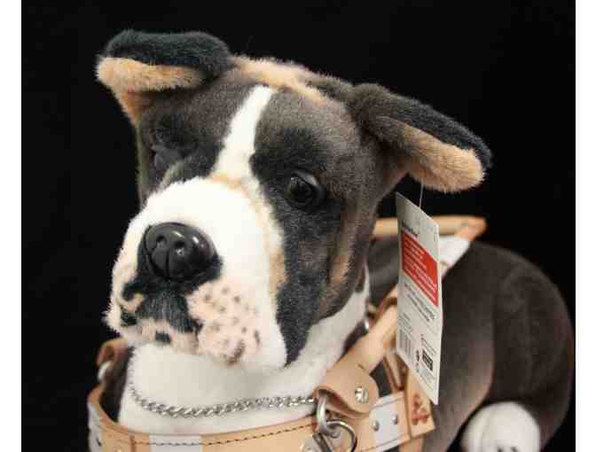 Bobby the Boxer Plush in Harness