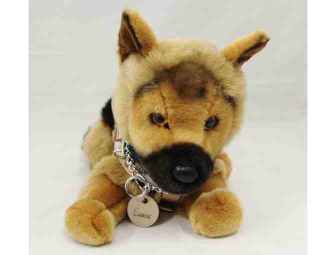 Sarge the German Shepherd Puppy Plush in Harness