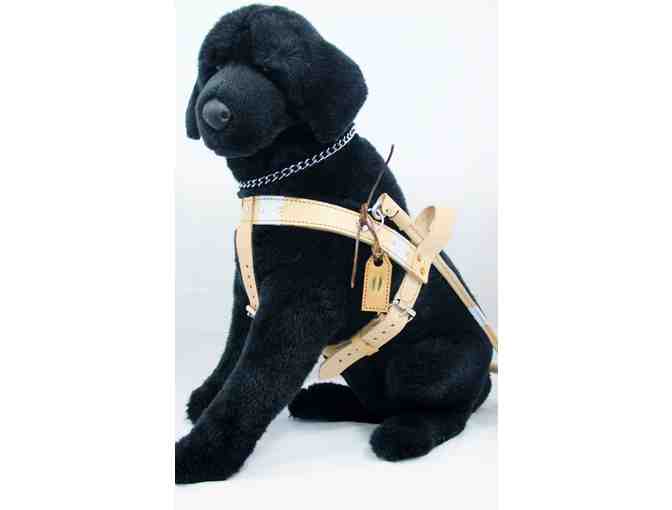 Willa the Black Lab Plush in Harness