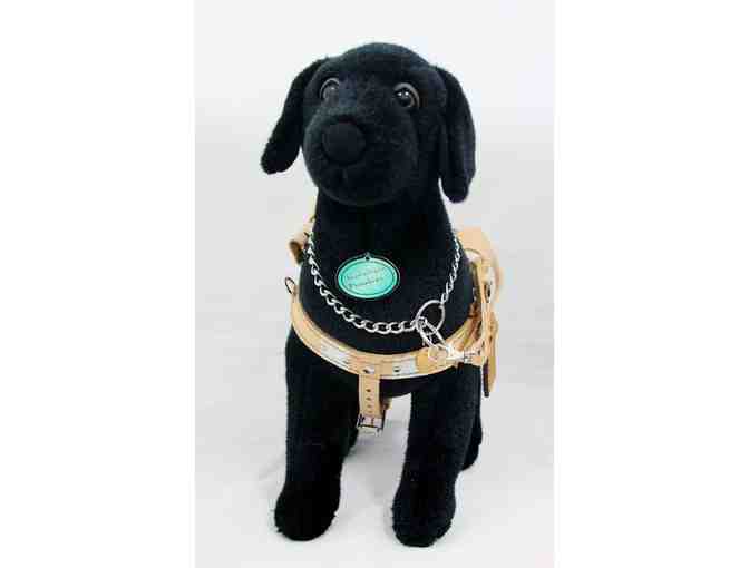 Black Lab Puppy Plush in Harness