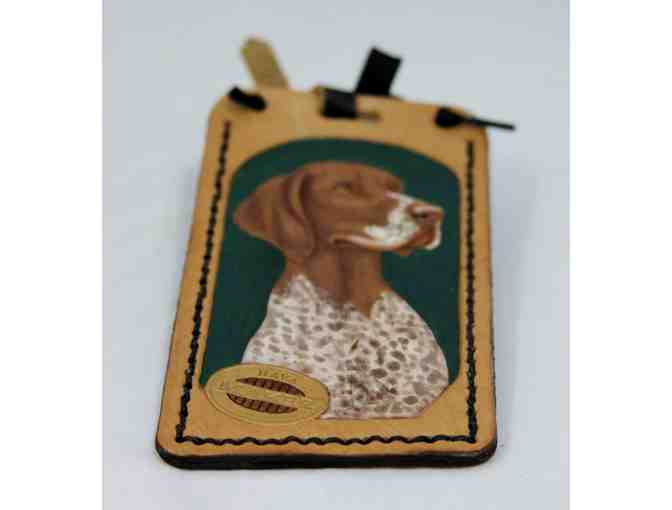 Leather German Short-Haired Pointer Kennel Tag