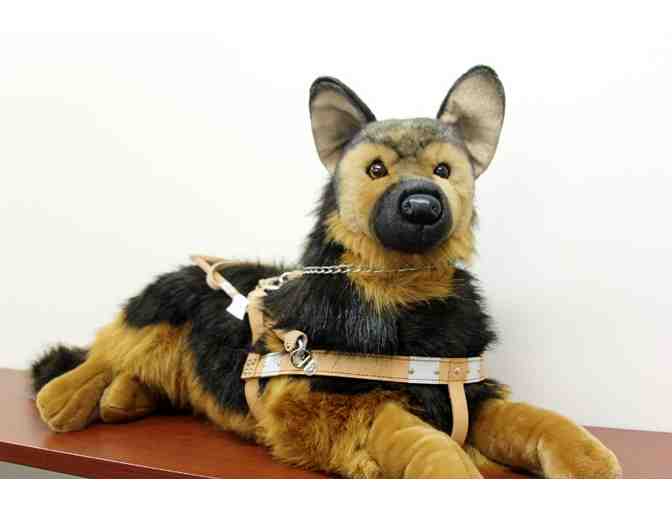 Banner the German Shepherd Plush in Harness