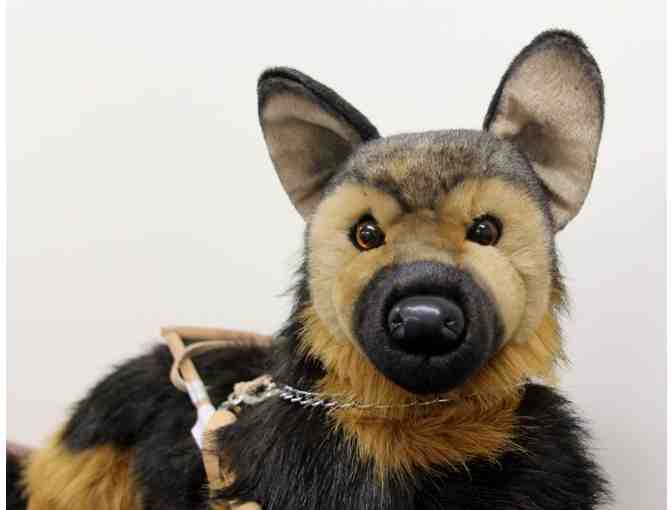 Banner the German Shepherd Plush in Harness