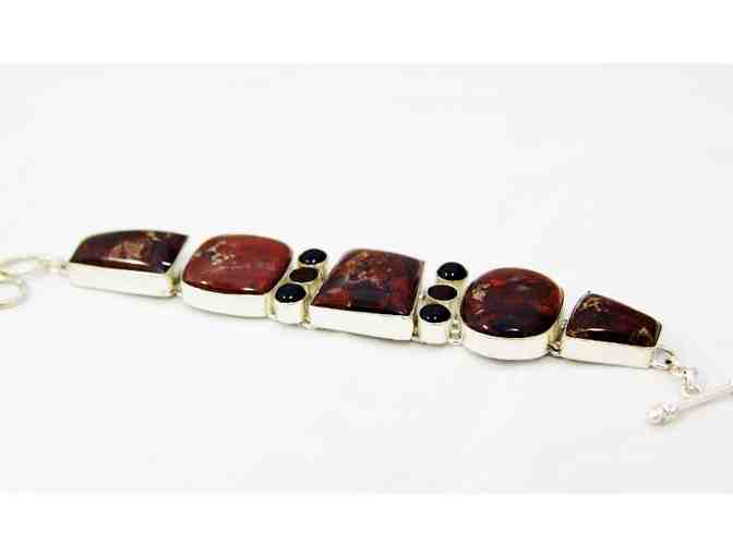 Eudialyte & Mozambique Garnet Bracelet