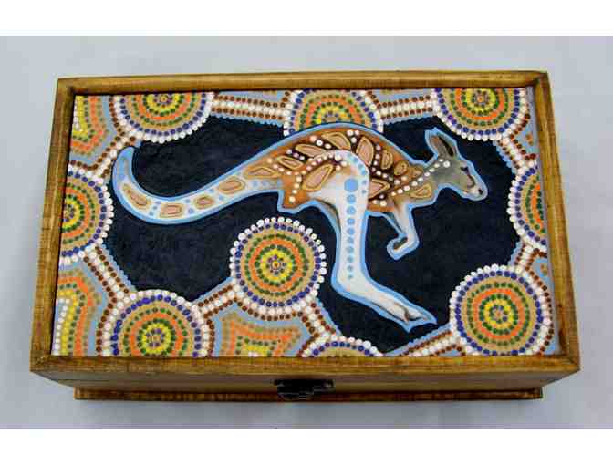 Kangaroo Dreaming, Australian Themed Jewelry Box