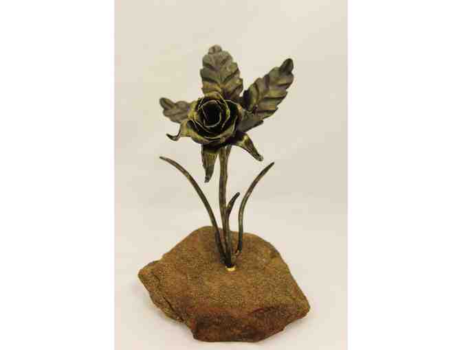 Rock n' Rose, Wrought Iron Sculpture
