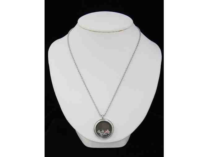 The Seeing Eye Round Floating Charm Necklace