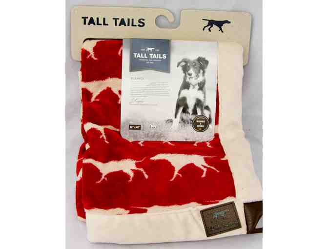 Red and Tan Fleece Blanket with Retrievers