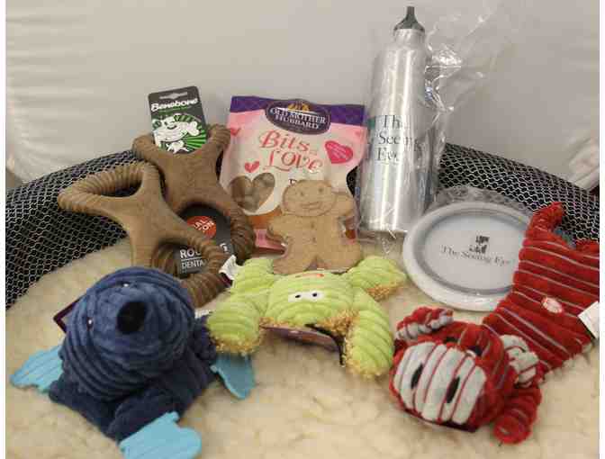 Dog Bed, Toys and Treat Basket (1 of 4)
