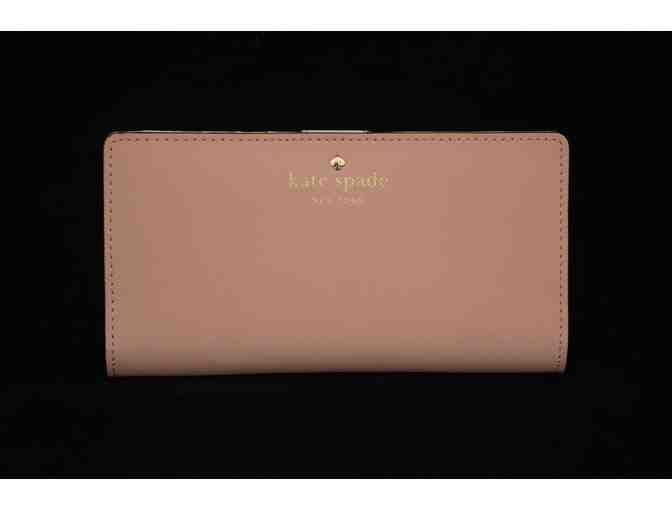 Kate Spade Leather Wallet in Rosy Cheeks Pink