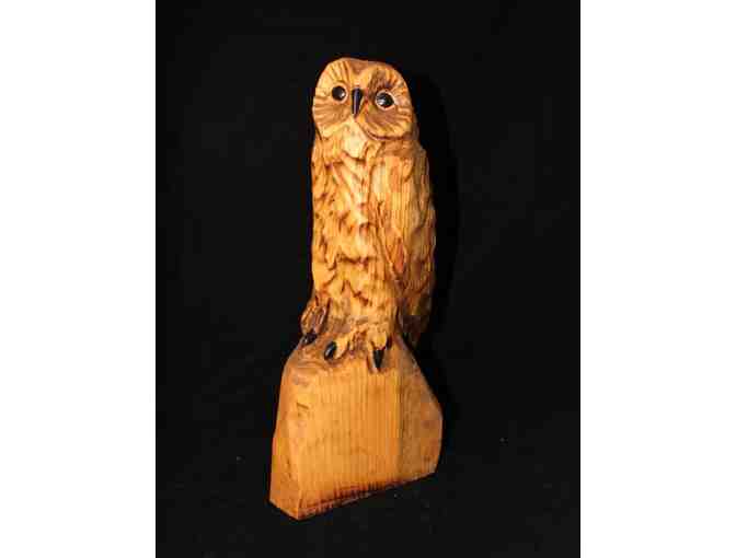 Chainsaw Carved Owl Sculpture