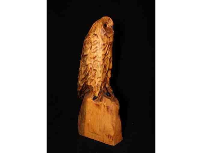 Chainsaw Carved Owl Sculpture