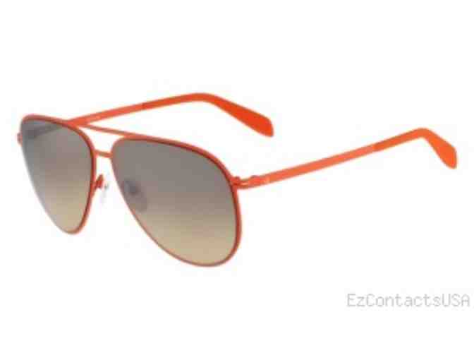 Calvin Klein Orange Aviator Sunglasses with Beach Towel and Tumbler