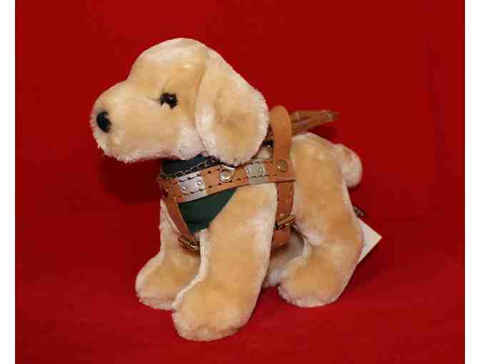 Small Yellow Lab Plush in Harness