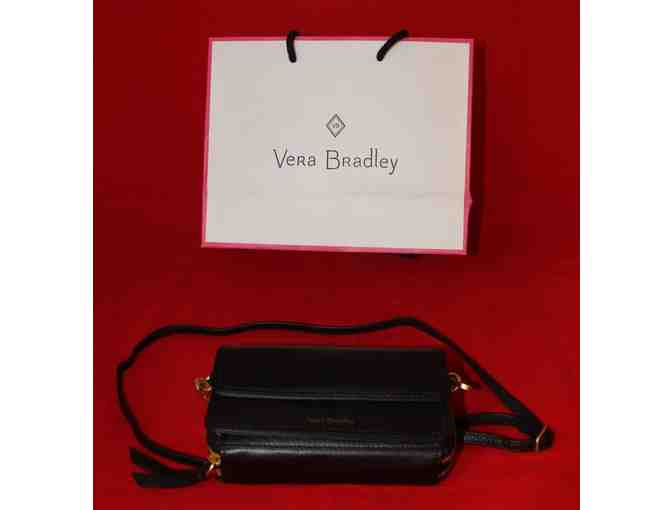 Vera Bradley Mallory RFID All in One Crossbody - Black Leather