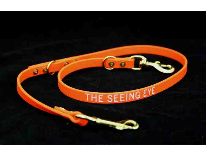 Adjustable Seeing Eye Leash in Bright Orange