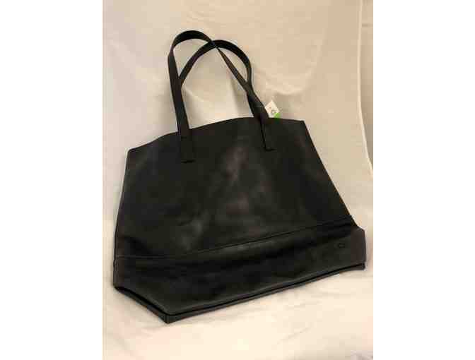 FashionABLE Handcrafted Leather Tote in Black