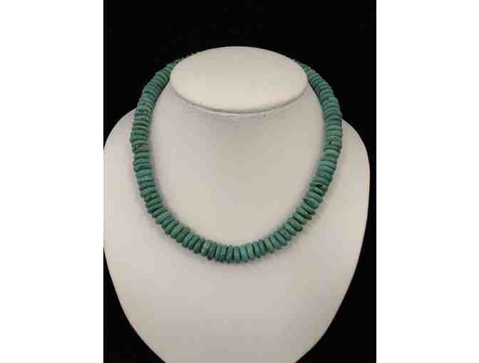 Turquoise Rondelle Necklace