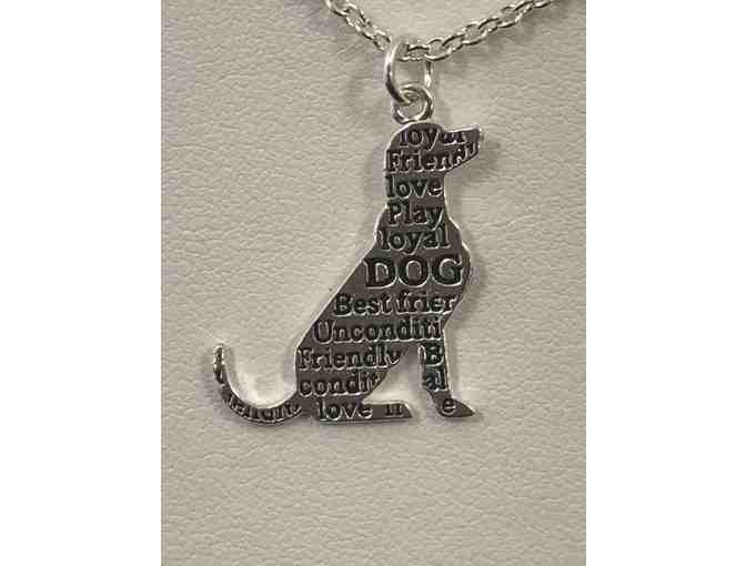 Always In My Heart Necklace with Labrador Charm