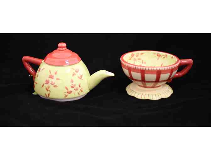 Rose Brook Cottage Tea Pot & Tea Cup Set For One