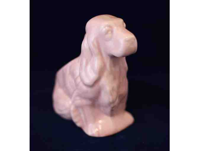 Pink Ceramic Cocker Spaniel Planter