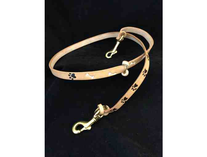 Authentic Seeing Eye Leather Leash with Paw Prints (2 of 2)