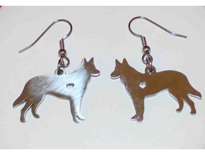 Shepherd Dog Charm Earrings