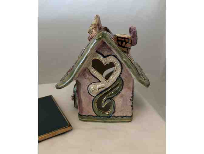 Heather Goldminc Collectible Tea Light House with Base