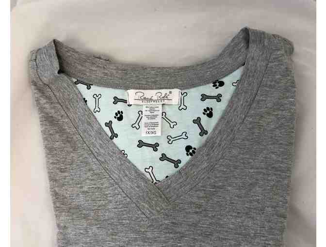 Rene Rofe 'Whatevfur' XL Sleepshirt with Embroidered Dog