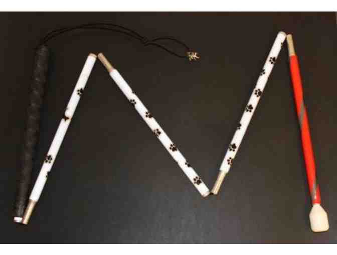 Show Off Your Guide Dog's Image On Your New White Cane by Kustom Cane!