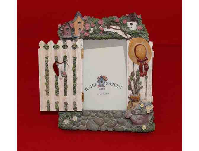 'To The Garden' Hand Painted Ceramic Photo Frame
