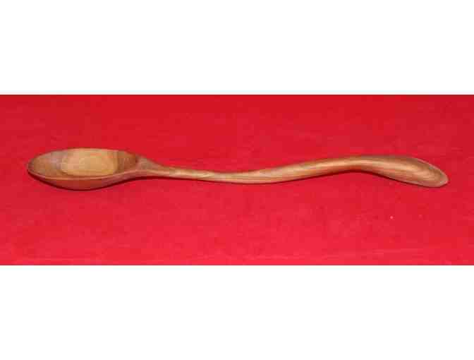 Hand Shaped Cherry Wood Spoon