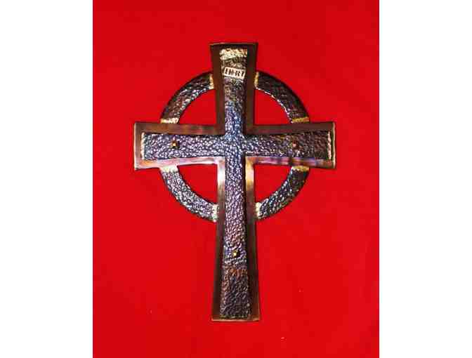 Hand-Forged Steel Celtic Cross