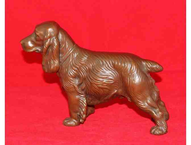 Spaniel Metal Sculpture By Jennings Brothers