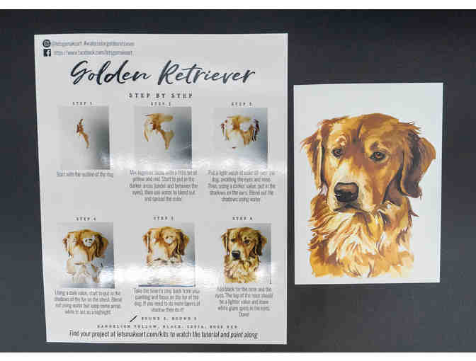 Golden Retriever Watercolor Kit