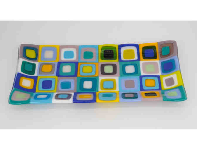 Colorful Handcrafted Glass Tray