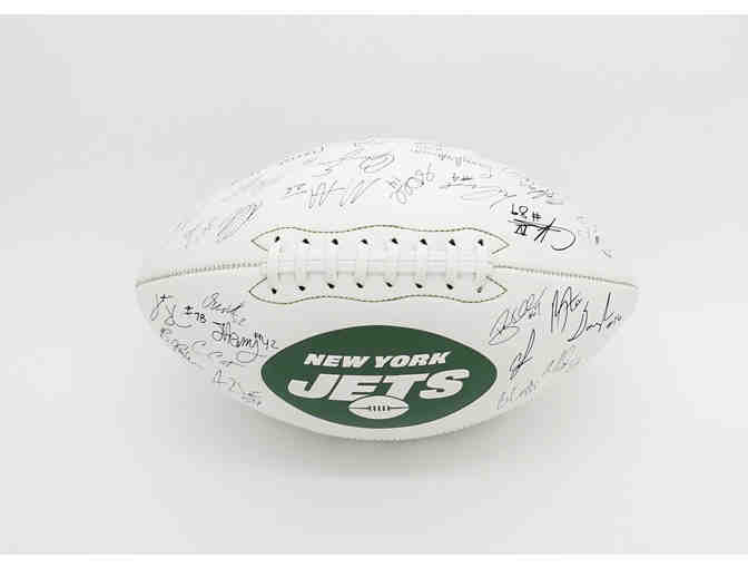 Autographed Jets Team Football