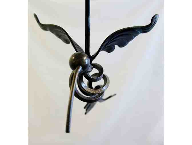 Set of Two Wrought Iron Hummingbird for your Garden