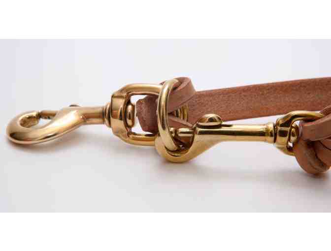 Music Themed Authentic Seeing Eye Leather Leash for TSE Graduates Only