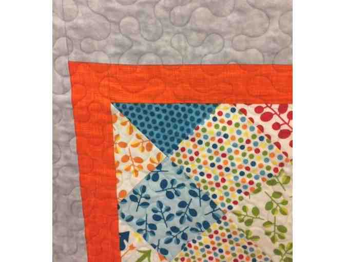 'Happy' Quilt In A Mix Of Bright Colors