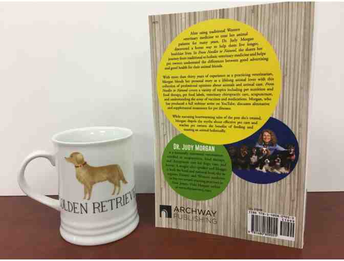 'From Needles To Natural' Holistic Pet Healing Book and Golden Retriever Mug