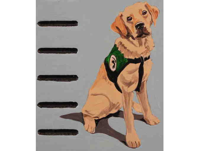 Large Wall Ruler Featuring 3 Seeing Eye Labrador Retriever Puppies