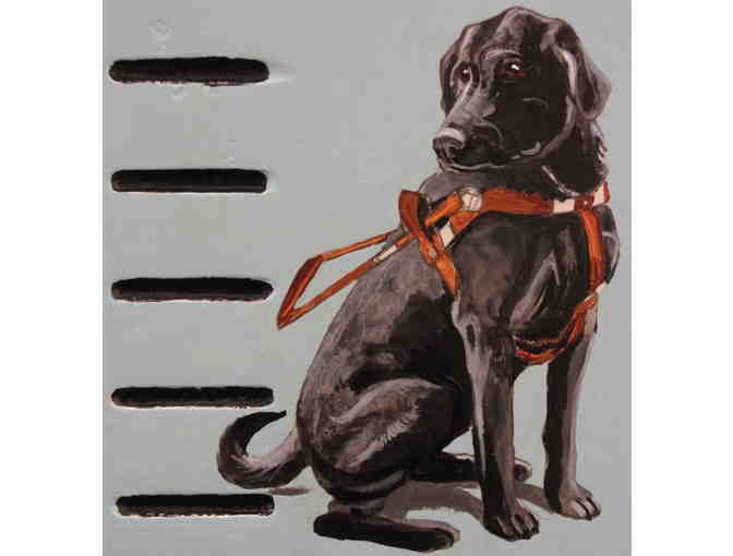 Large Wall Ruler Featuring 3 Seeing Eye Labrador Retriever Puppies
