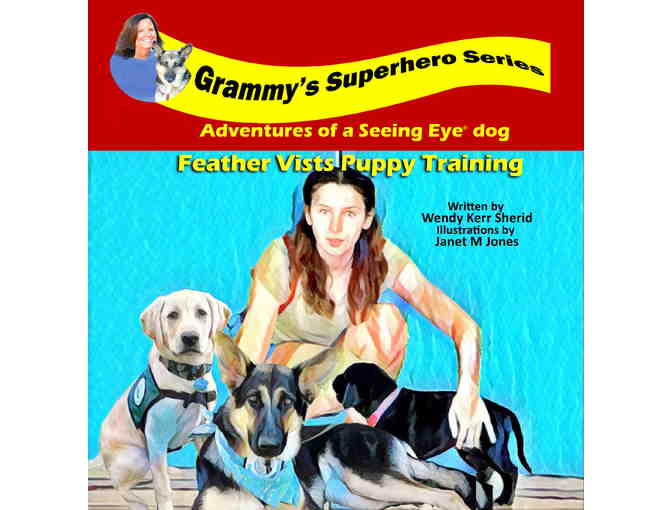 Braille & Paperback Copies of Feather Visits Puppy Training Book
